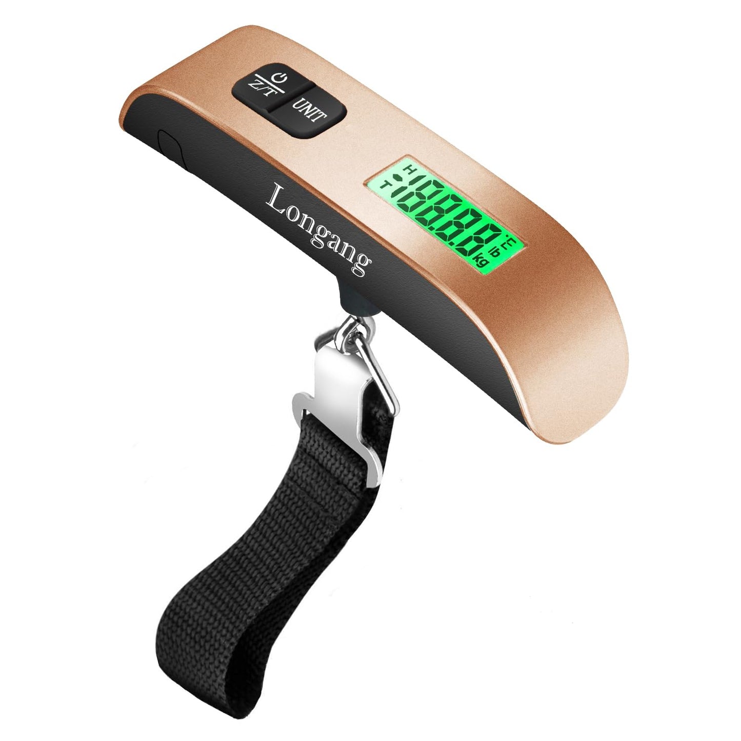 Travel-Ready Digital Luggage Scale – Portable, Lightweight, Backlit Display, 110 lb Capacity, Hook & Battery Included for Easy Weighing