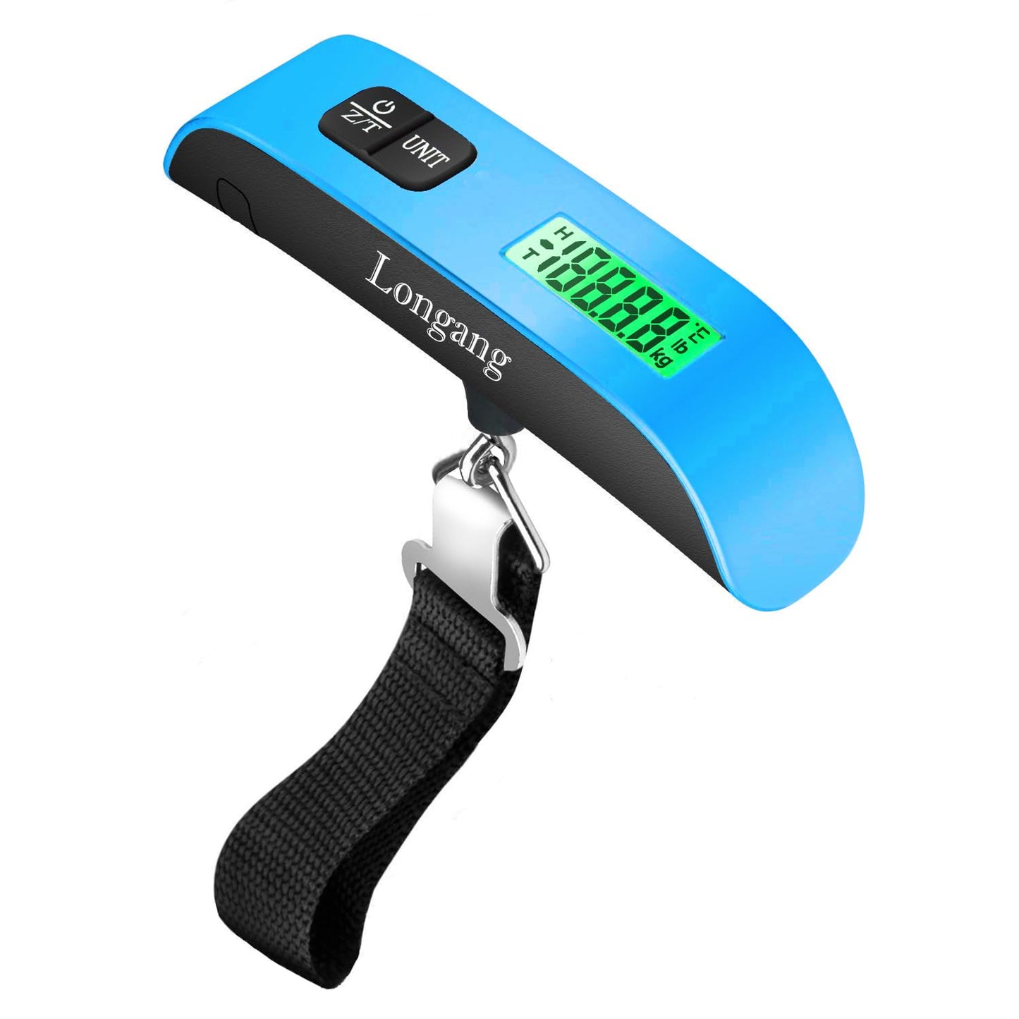 Travel-Ready Digital Luggage Scale – Portable, Lightweight, Backlit Display, 110 lb Capacity, Hook & Battery Included for Easy Weighing