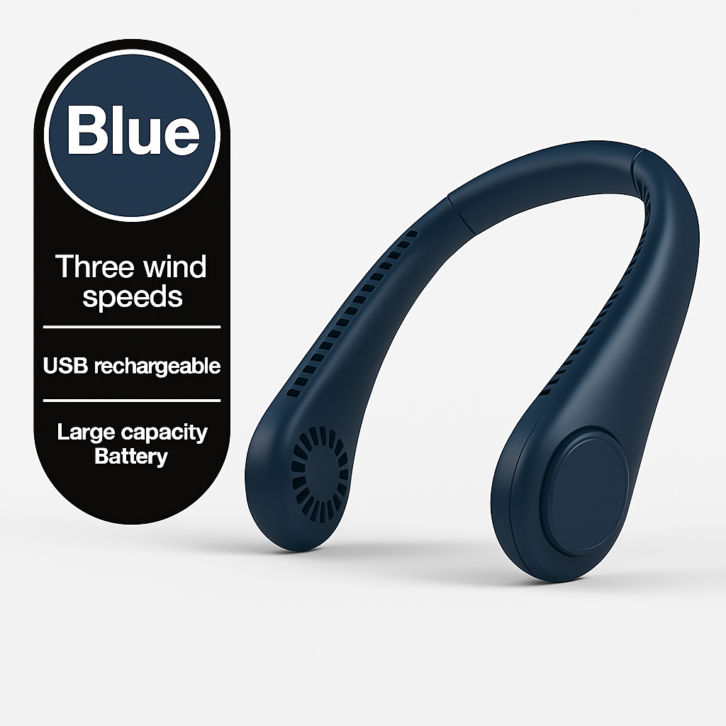 Blue Neck Fan