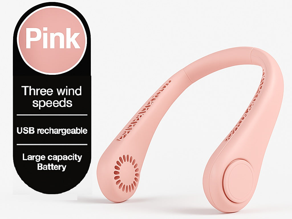 Pink Neck Fan