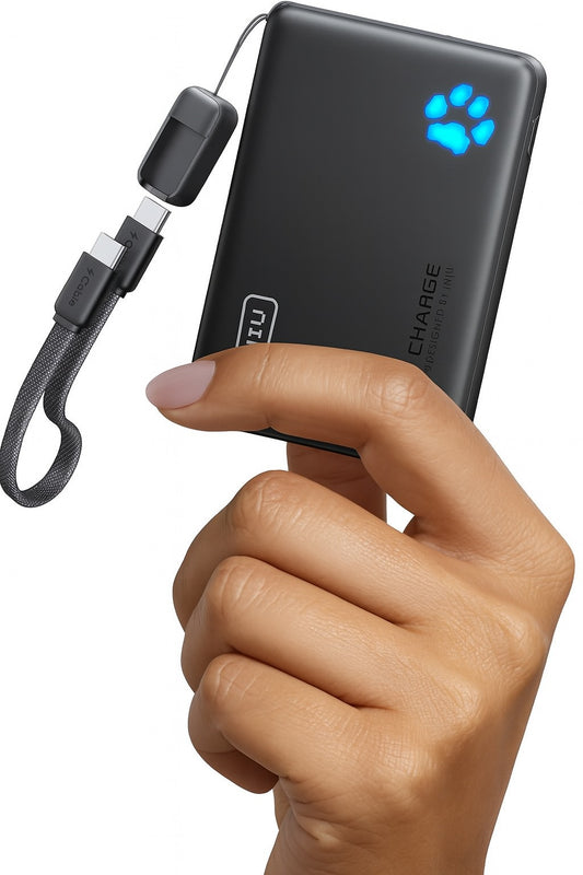 Ultra-Slim 10000mAh Portable Charger – Fast USB-C Power Bank for iPhone, Samsung, Pixel & More