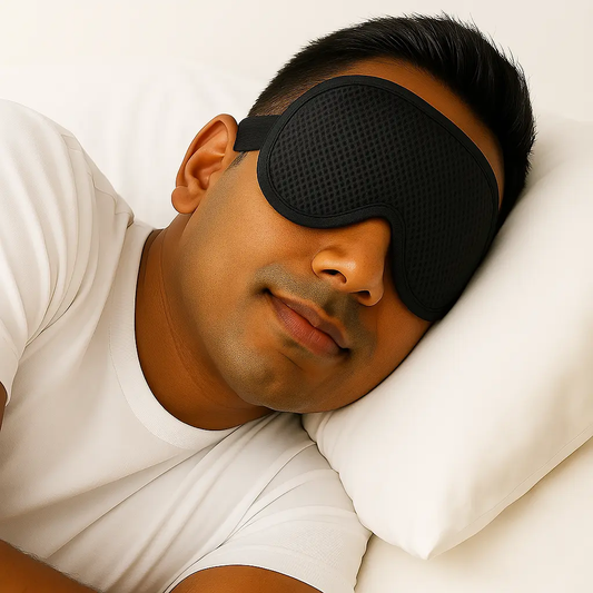 3D Contoured Sleep Mask | 100% Blackout, Side Sleeper Friendly, Travel & Nap Ready