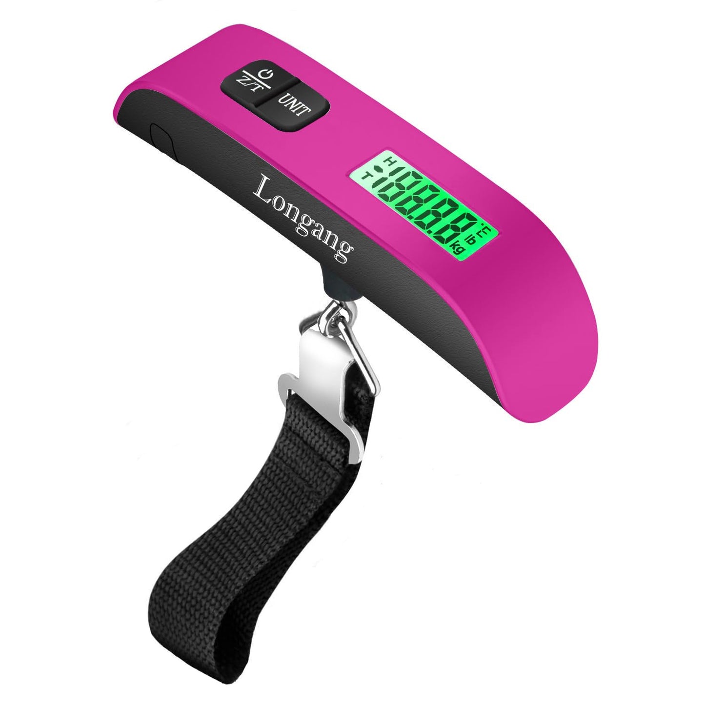 Travel-Ready Digital Luggage Scale – Portable, Lightweight, Backlit Display, 110 lb Capacity, Hook & Battery Included for Easy Weighing