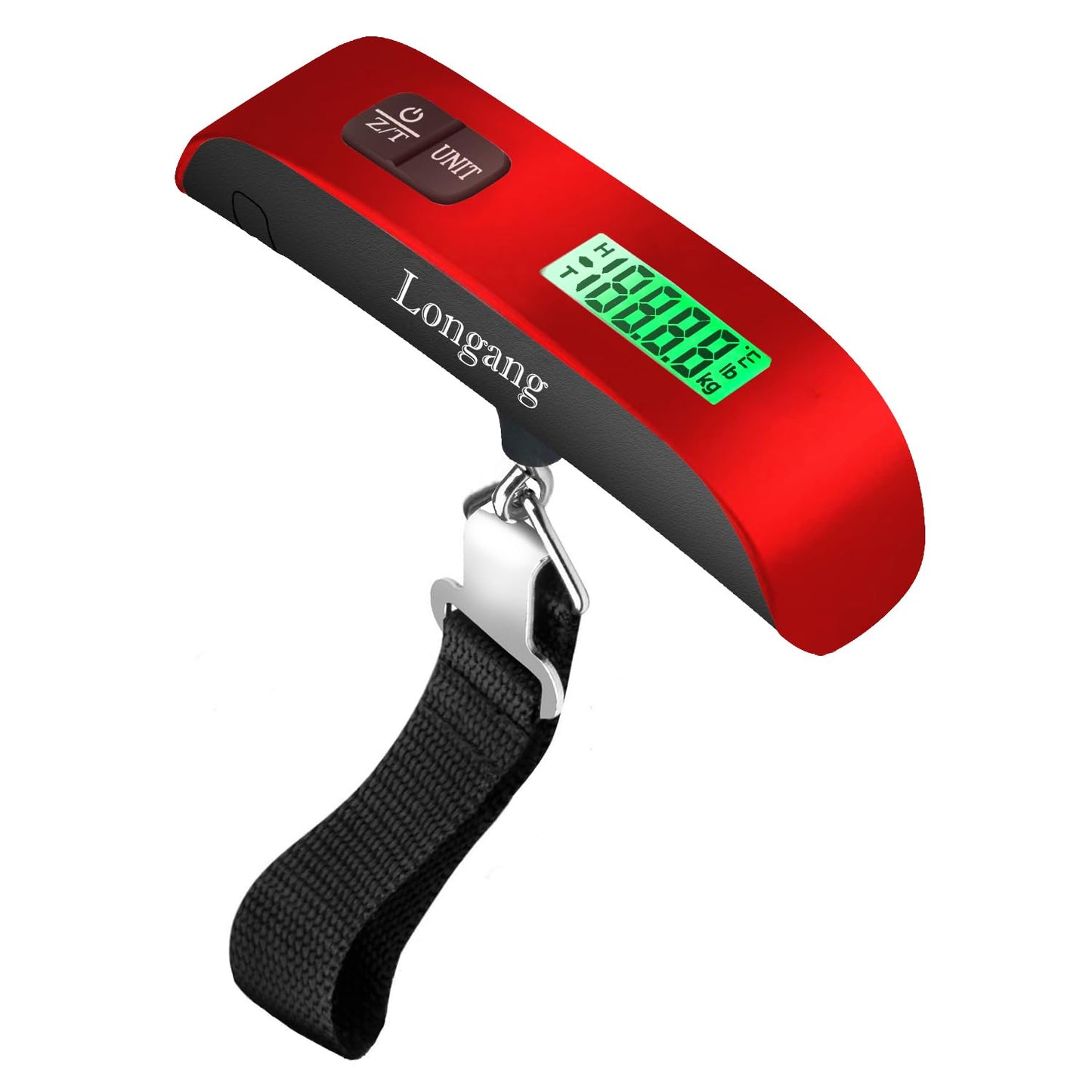 Travel-Ready Digital Luggage Scale – Portable, Lightweight, Backlit Display, 110 lb Capacity, Hook & Battery Included for Easy Weighing