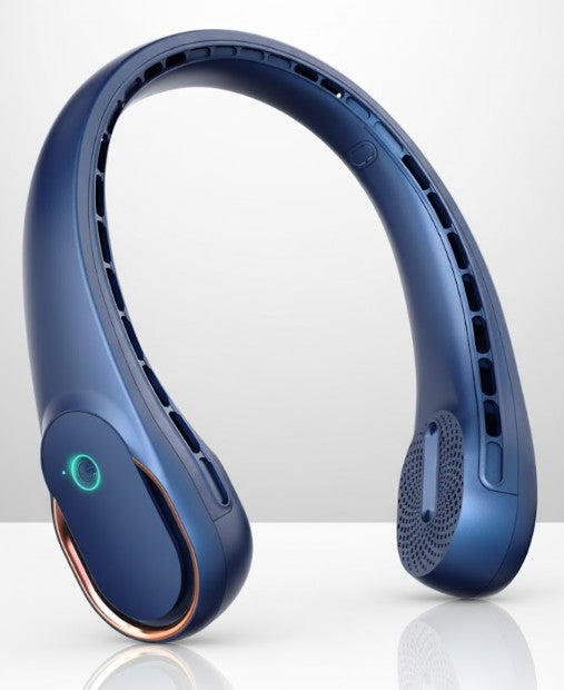 Bladeless Portable Neck Fan - 5200mAh Rechargeable Personal Fan with 360° Cooling & Strong Airflow