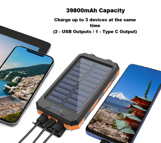 Solar Power Bank Charging