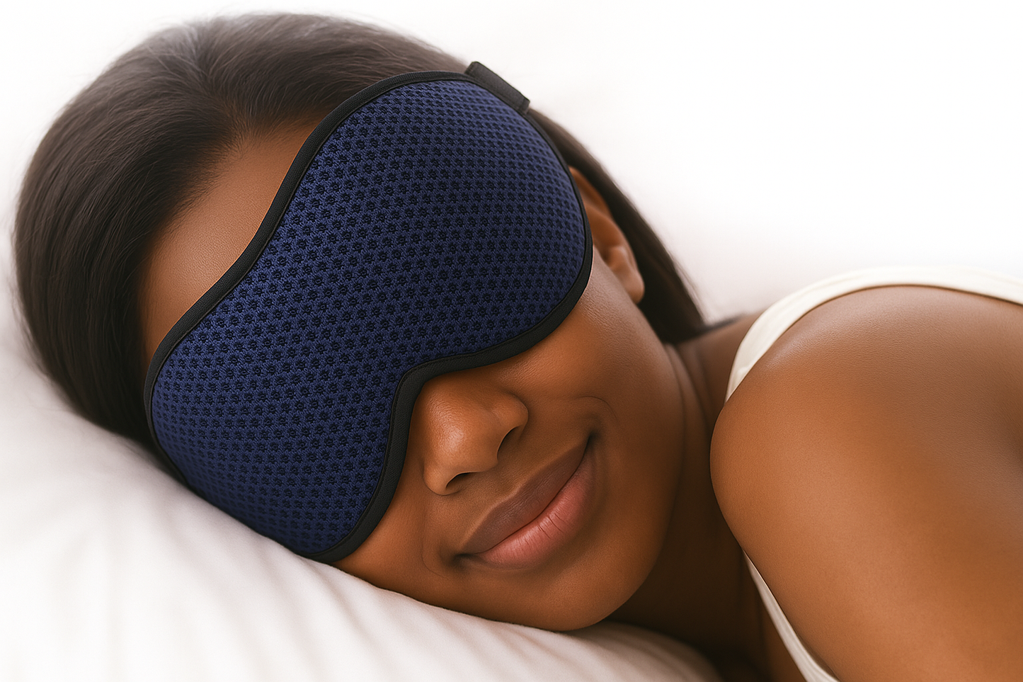 3D Contoured Sleep Mask | 100% Blackout, Side Sleeper Friendly, Travel & Nap Ready